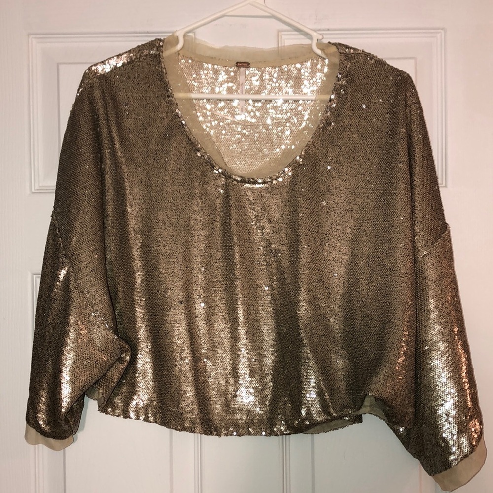 Free People Sequin Top